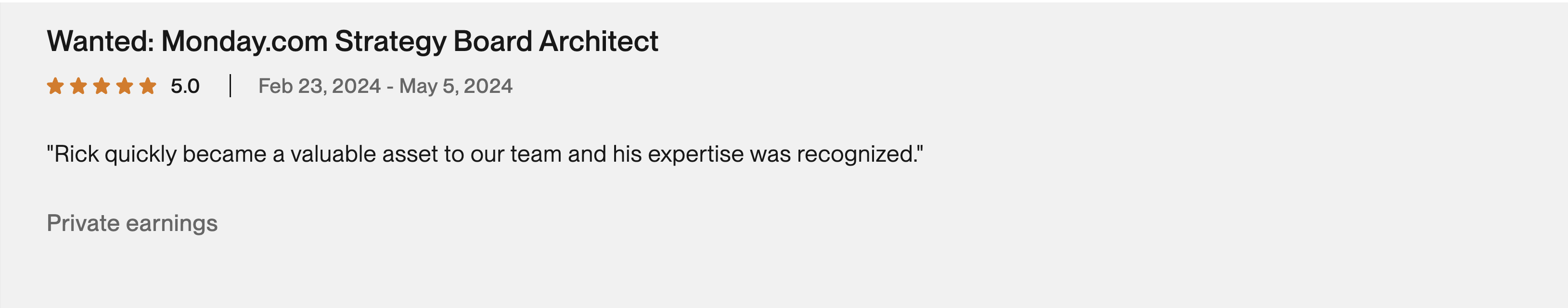 Monday.com Strategy Board Architect - 5 stars